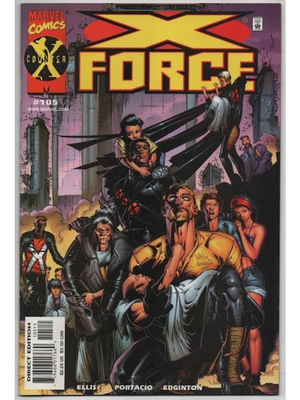 X-Force 105 Marvel Comics 2000 VF 8.0 Counter-X Ellis Portacio